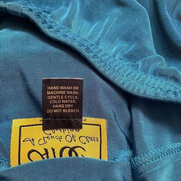 🔴ATOC Women's Pants Elastic Waist Stretchy Teal Green Size S/M - Picture 9 of 9